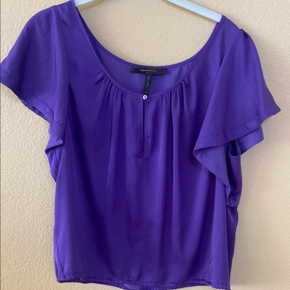 BCBG Women's Purple Top